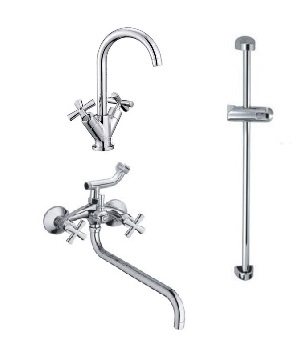 Набор смесителей для ванны Haiba Sentosa Standard 1 Набор смесителей для ванны Haiba Sentosa Standard