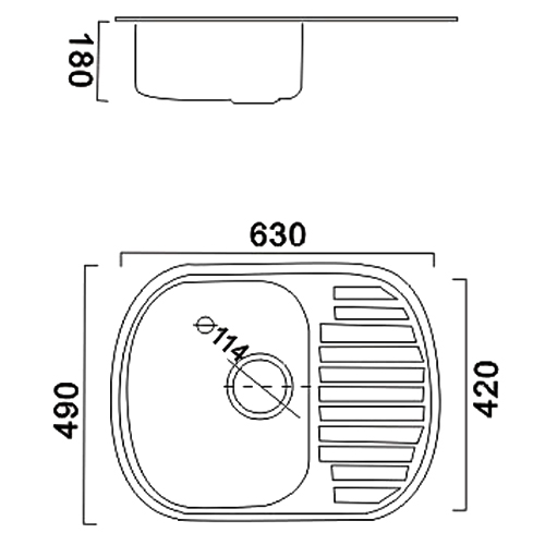 Мойка для кухни HAIBA D4963 Decor 0,8мм 2 Мойка для кухни HAIBA D4963 Decor 0,8мм