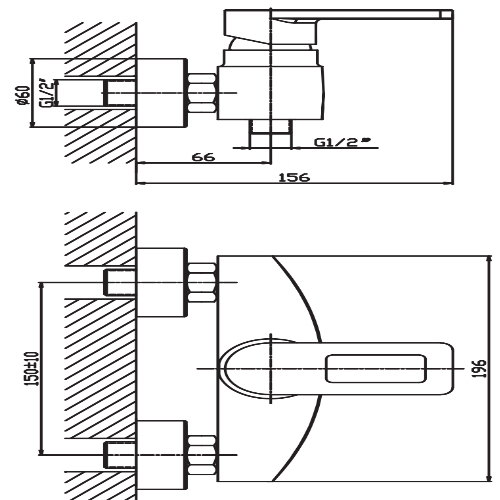 Смеситель для душа HAIBA GUDINI 003 HB0147 (attach1 3977)