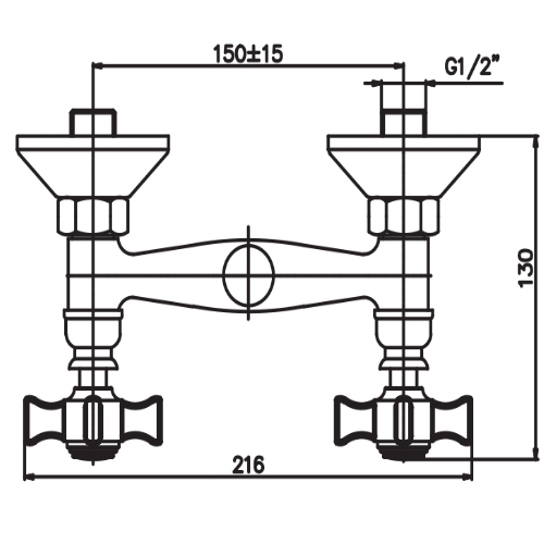 Смеситель для душа HAIBA ZEUS 003 HB0417 (attach1 4029)