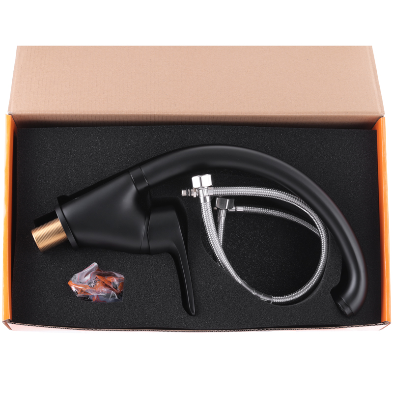 Смеситель для кухни HAIBA HANSBERG 777 ГАЙКА BLACK HB0216 (attach3 3453)