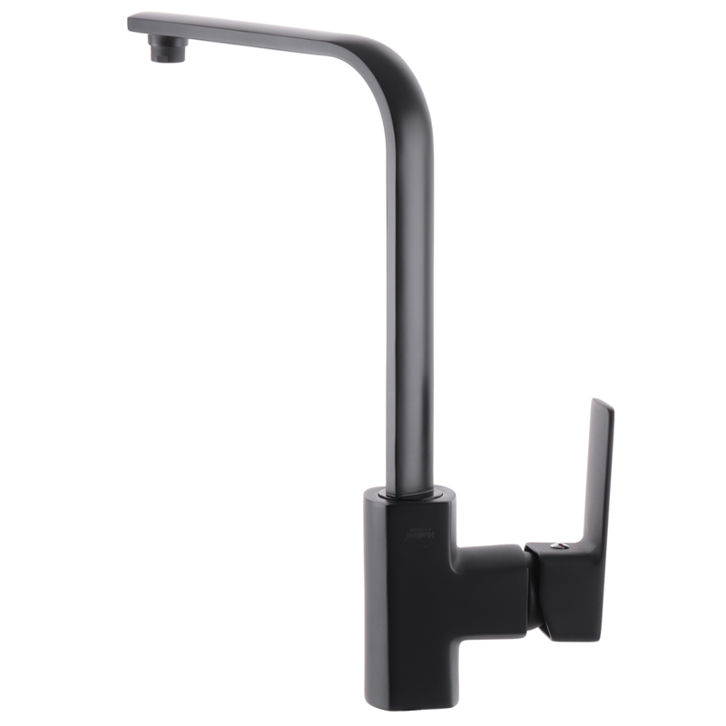 Смеситель для кухни Haiba Kubus 017 Черный (HB3933) (attach1 9538)