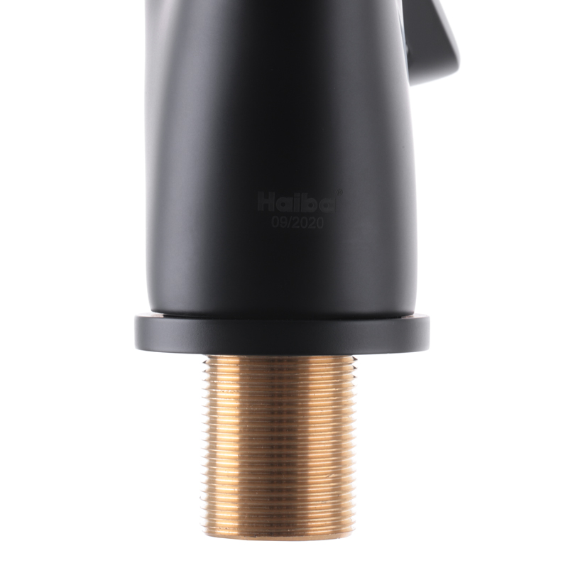 Смеситель для кухни HAIBA HANSBERG 777 ГАЙКА BLACK HB0216 (attach2 3453)