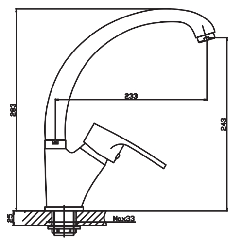 Смеситель для кухни HAIBA CEBA 777 HB0037 (attach1 3757)