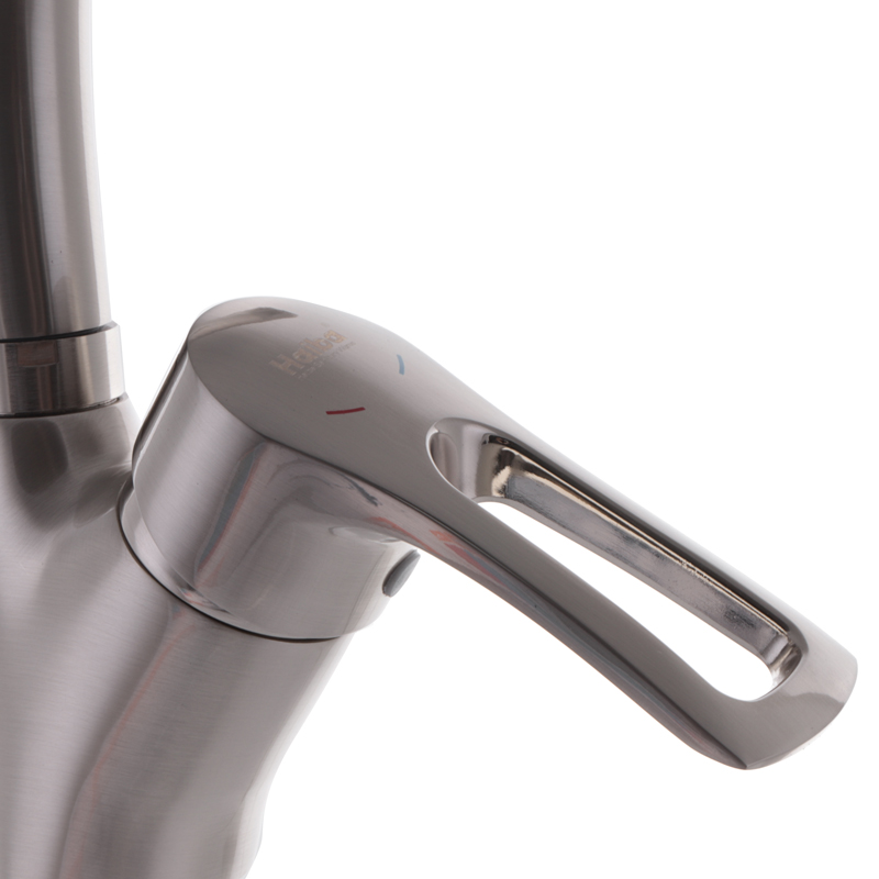 Кухонный смеситель Haiba Hansberg 011 НЕРЖ HB0203 (attach2 1090)