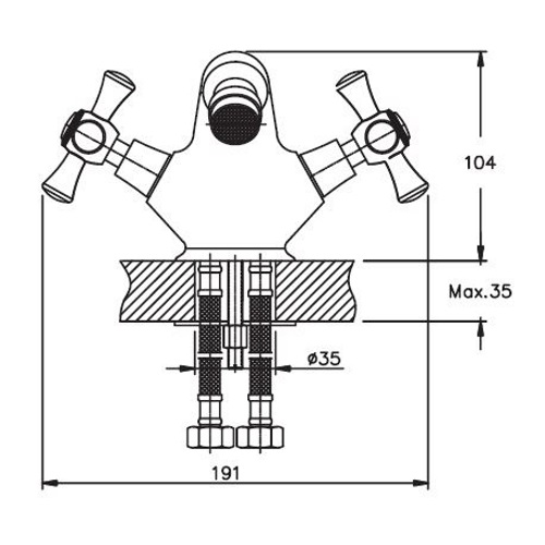 Смеситель для биде HAIBA SMES 162 HB0371 (attach1 3353)