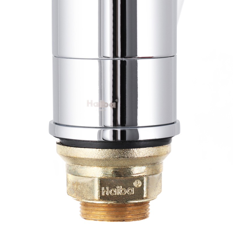 Смеситель для умывальника HAIBA MAGIC 555-15 CM ГАЙКА RED HB0673 (attach2 3589)