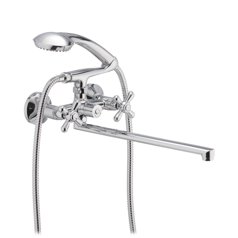 Смеситель для ванны Haiba DOMINOX 140 резоновые кран-буксы (HB0945)