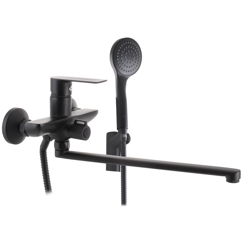 Смеситель для ванны Haiba Alex 006 Euro Черный (HB3925)